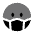 Facemask Circle Icon from Solar Bold Duotone Set