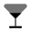 Wineglass Triangle Icon from Solar Bold Duotone Set