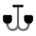 Chandelier Icon from Solar Bold Duotone Set