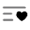 List Heart Minimalistic Icon from Solar Bold Duotone Set