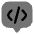 Chat  Square Code Icon from Solar Bold Duotone Set