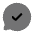 Chat Round Check Icon from Solar Bold Duotone Set