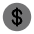 Dollar Icon from Solar Bold Duotone Set
