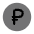 Ruble Icon from Solar Bold Duotone Set