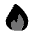Flame Icon from Solar Bold Duotone Set
