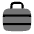 Suitcase Lines Icon from Solar Bold Duotone Set