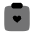 Clipboard Heart Icon from Solar Bold Duotone Set