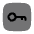Key Minimalistic Square 6 Icon from Solar Bold Duotone Set