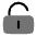Lock Keyhole Minimalistic Unlocked Icon from Solar Bold Duotone Set