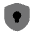 Shield Keyhole Icon from Solar Bold Duotone Set