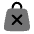 Bag Cross Icon from Solar Bold Duotone Set
