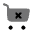 Cart Cross Icon from Solar Bold Duotone Set