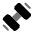 Dumbbell Large Minimalistic Icon from Solar Bold Duotone Set