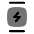 Watch Square Minimalistic Charge Icon from Solar Bold Duotone Set