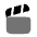 Clapperboard Open Icon from Solar Bold Duotone Set