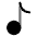 Music Note 8 Icon from Solar Bold Duotone Set