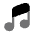 Music Note Icon from Solar Bold Duotone Set