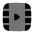 Video Frame Play Vertical Icon from Solar Bold Duotone Set