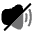 Volume Cross Icon from Solar Bold Duotone Set
