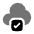 Cloud Check Icon from Solar Bold Duotone Set