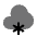 Cloud Snowfall Icon from Solar Bold Duotone Set