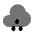Cloud Waterdrops Icon from Solar Bold Duotone Set