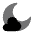 Cloudy Moon Icon from Solar Bold Duotone Set