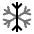 Snowflake Icon from Solar Bold Duotone Set