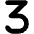 3 Icon from Font Awesome Solid Set
