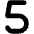 5 Icon from Font Awesome Solid Set