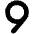 9 Icon from Font Awesome Solid Set