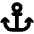 Download free Anchor PNG, SVG vector icon from Font Awesome Solid set.