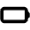 Battery Empty Icon from Font Awesome Solid Set