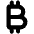 Bitcoin Sign Icon from Font Awesome Solid Set