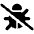 Bug Slash Icon from Font Awesome Solid Set