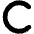C Icon from Font Awesome Solid Set