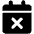 Calendar Xmark Icon from Font Awesome Solid Set