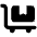 Cart Flatbed Icon from Font Awesome Solid Set