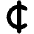 Cedi Sign Icon from Font Awesome Solid Set
