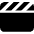Clapperboard Icon from Font Awesome Solid Set