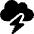 Cloud Bolt Icon from Font Awesome Solid Set