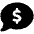 Comment Dollar Icon from Font Awesome Solid Set
