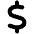 Dollar Sign Icon from Font Awesome Solid Set