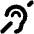 Ear Deaf Icon from Font Awesome Solid Set