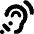 Ear Listen Icon from Font Awesome Solid Set