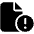 File Circle Exclamation Icon from Font Awesome Solid Set