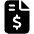 File Invoice Dollar Icon from Font Awesome Solid Set