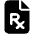File Prescription Icon from Font Awesome Solid Set