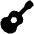 Guitar Icon from Font Awesome Solid Set