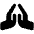 Hands Praying Icon from Font Awesome Solid Set